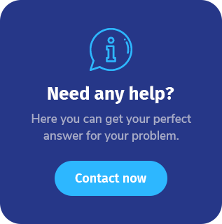 A blue button with an information message on it.