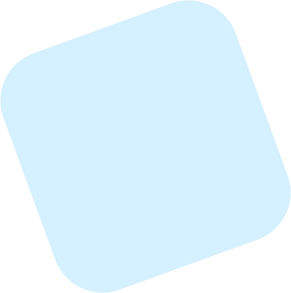 A blue square is shown on the black background.